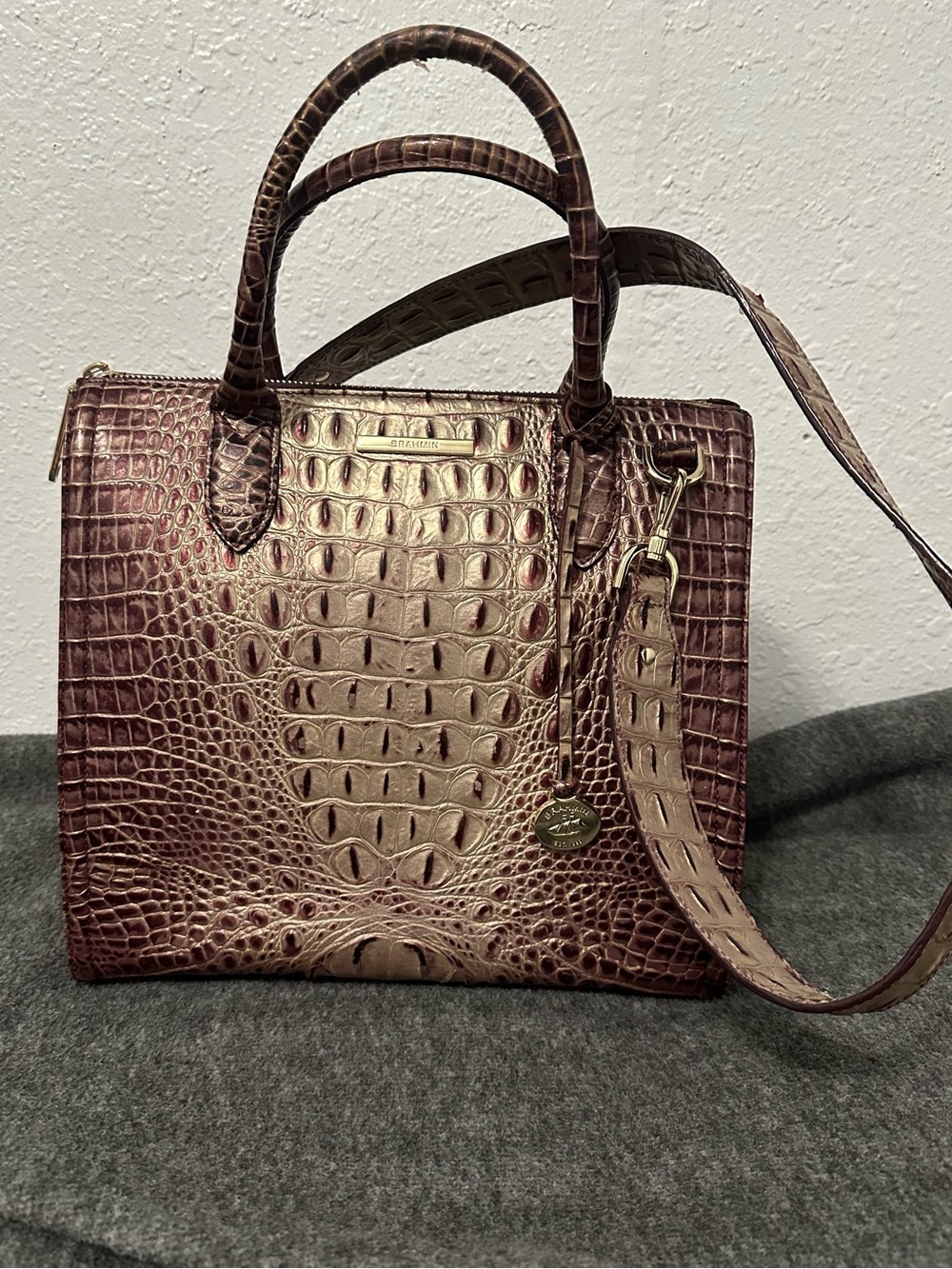 Brahmin Caroline Port Ombré Satchel